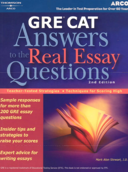 Gre Answers to the Real Essay Questions